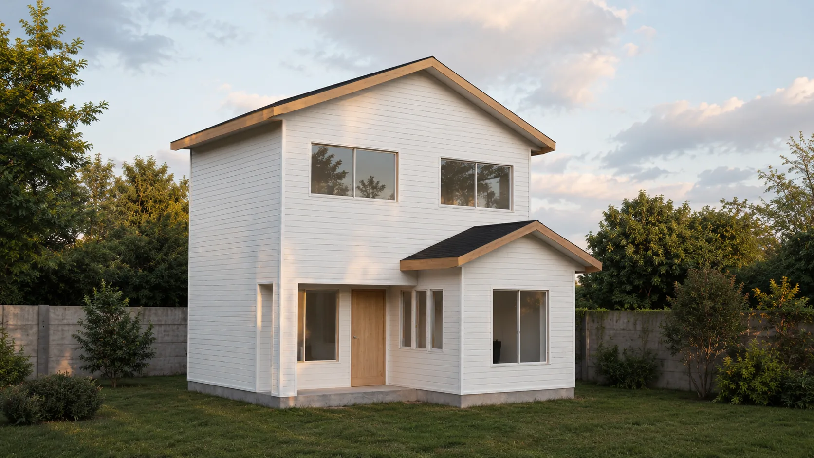 Modelo E-64, vista exterior