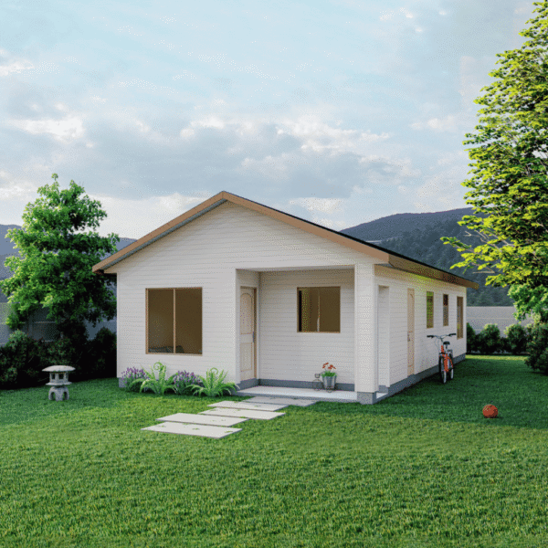 Casa prefabricada Modelo A-76 de 76 m². 4 dormitorios