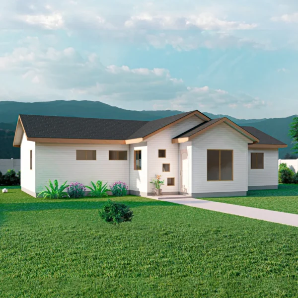 Casa prefabricada Modelo B-113 de 113 m². 4 dormitorios