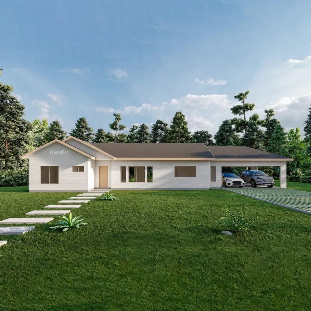 Casa prefabricada Modelo G-245 de 245 m². 4 dormitorios